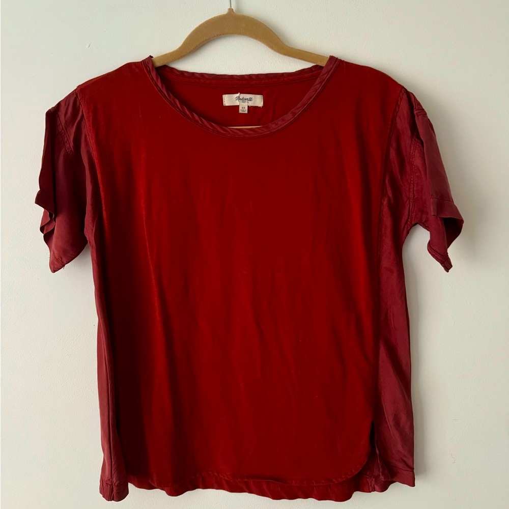 Madewell Boxy Tee Cotton & Silk